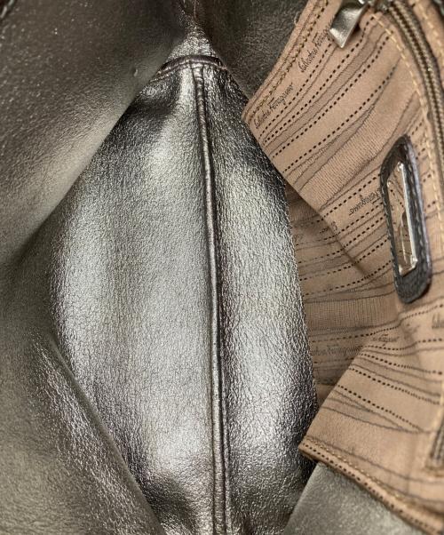 Salvatore Ferragamo（サルヴァトーレ フェラガモ）Salvatore Ferragamo (サルヴァトーレ フェラガモ) ミニトートバッグ ブラウンの古着・服飾アイテム