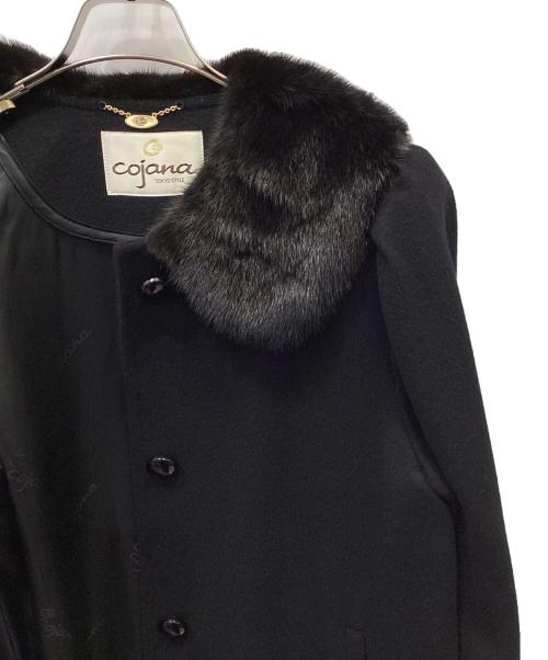 cojana（コジャーナ）cojana (コジャーナ) ミンクコート ブラック サイズ:Fの古着・服飾アイテム