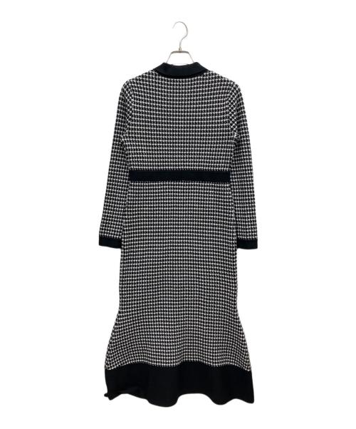 HER LIP TO（ハーリップトゥ）HER LIP TO (ハーリップトゥ) ニットワンピース ブラック×ホワイト サイズ:Mの古着・服飾アイテム