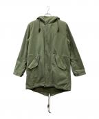 FRED PERRYフレッドペリー）の古着「ライナー付モッズコート」｜グリーン×ボルドー