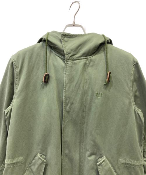 FRED PERRY（フレッドペリー）FRED PERRY (フレッドペリー) ライナー付モッズコート グリーン×ボルドー サイズ:Lの古着・服飾アイテム