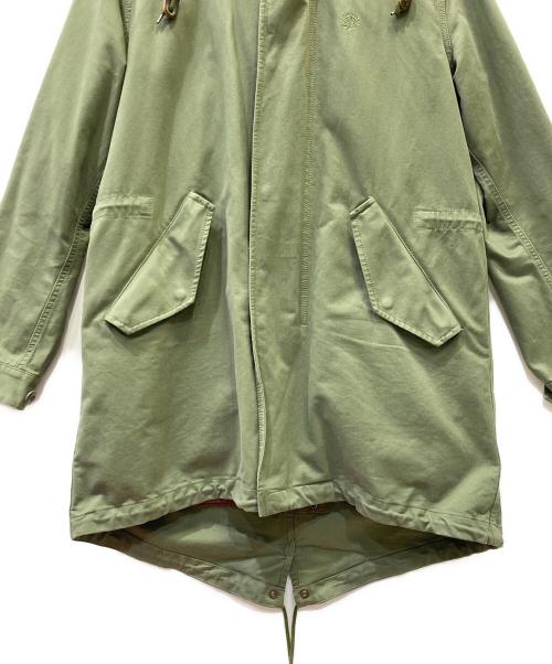 FRED PERRY（フレッドペリー）FRED PERRY (フレッドペリー) ライナー付モッズコート グリーン×ボルドー サイズ:Lの古着・服飾アイテム