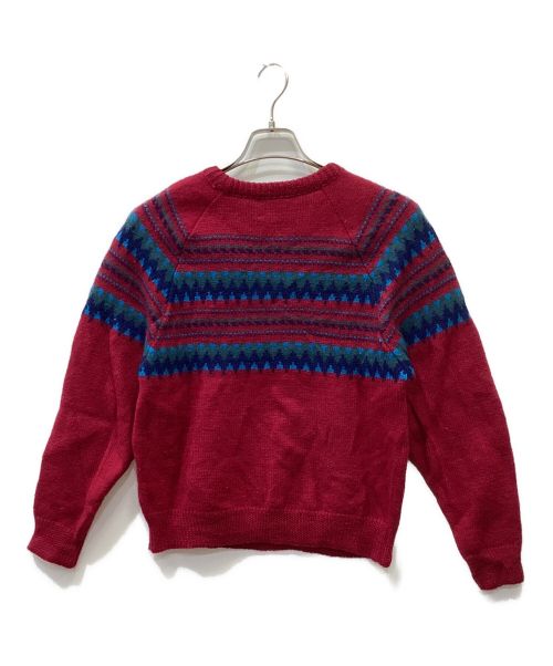 PENDLETON（ペンドルトン）PENDLETON (ペンドルトン) 70’s ノルディックウールセーター レッド サイズ:Mの古着・服飾アイテム