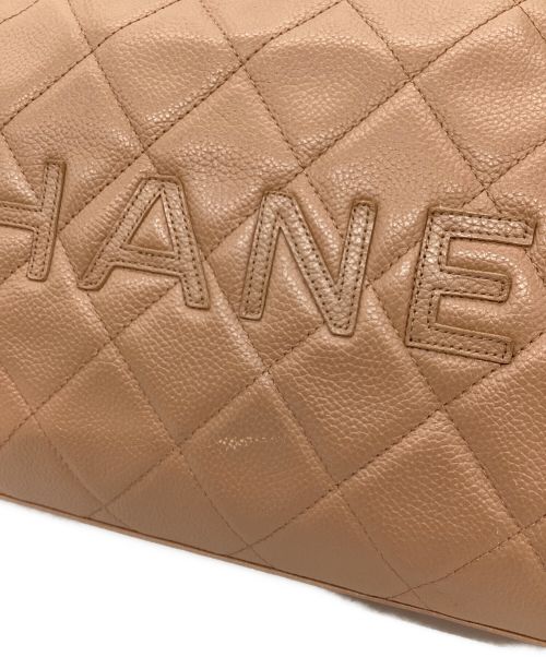 CHANEL（シャネル）CHANEL (シャネル) マトラッセ　ミニボストンバッグ ベージュの古着・服飾アイテム