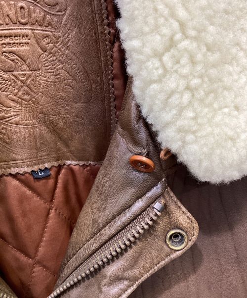 unknown（アンノーン）unknown (アンノウン) フライトジャケット ブラウン サイズ:Lの古着・服飾アイテム