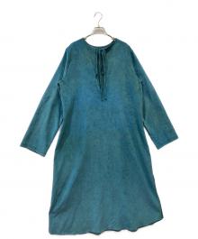 CITYSHOP（シティショップ）の古着「カフタンドレスワンピース」｜エメラルドグリーン
