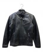 Liugoo Leathersリューグーレザーズ）の古着「レザージャケット」｜ブラック
