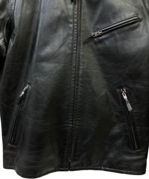 Liugoo Leathers（リューグーレザーズ）Liugoo Leathers (リューグーレザーズ) レザージャケット ブラック サイズ:Mの古着・服飾アイテム