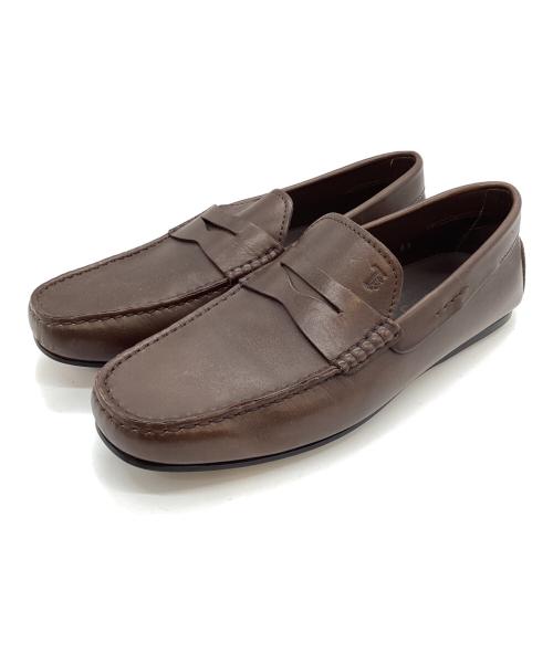 TOD'S（トッズ）TOD'S (トッズ) ドライビングシューズ ブラウン サイズ:5　1/2の古着・服飾アイテム