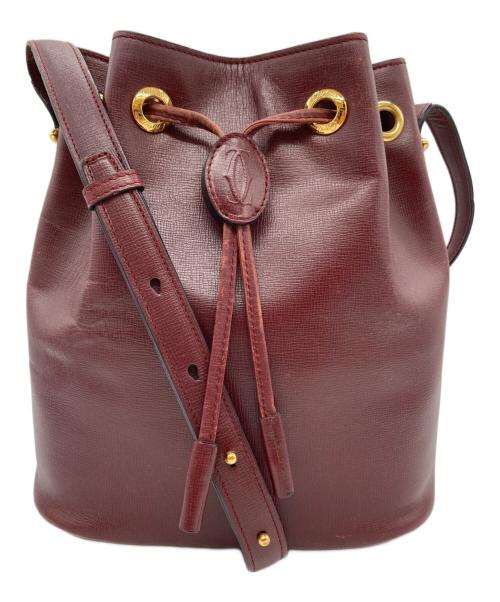 Cartier（カルティエ）Cartier (カルティエ) ショルダーバッグ ボルドーの古着・服飾アイテム