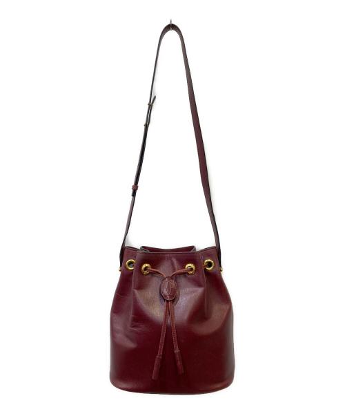 Cartier（カルティエ）Cartier (カルティエ) ショルダーバッグ ボルドーの古着・服飾アイテム