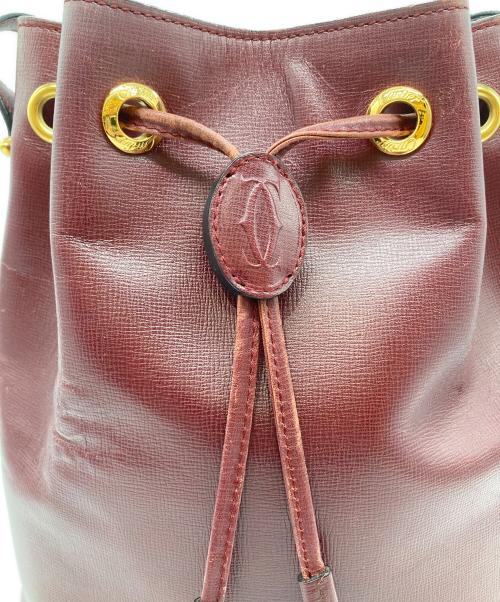 Cartier（カルティエ）Cartier (カルティエ) ショルダーバッグ ボルドーの古着・服飾アイテム