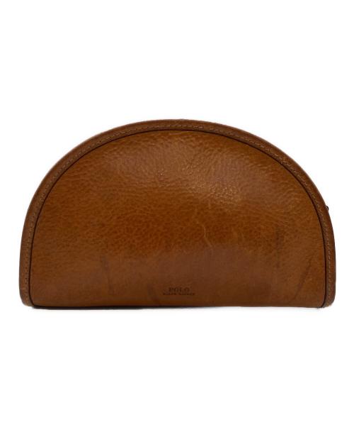 POLO RALPH LAUREN（ポロ・ラルフローレン）POLO RALPH LAUREN (ポロ・ラルフローレン) レザークロスボディバッグ ブラウンの古着・服飾アイテム