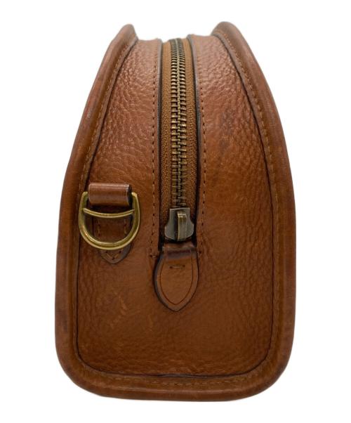 POLO RALPH LAUREN（ポロ・ラルフローレン）POLO RALPH LAUREN (ポロ・ラルフローレン) レザークロスボディバッグ ブラウンの古着・服飾アイテム
