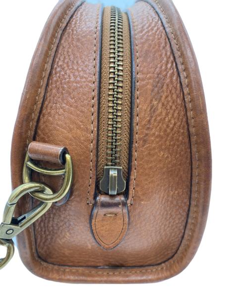 POLO RALPH LAUREN（ポロ・ラルフローレン）POLO RALPH LAUREN (ポロ・ラルフローレン) レザークロスボディバッグ ブラウンの古着・服飾アイテム