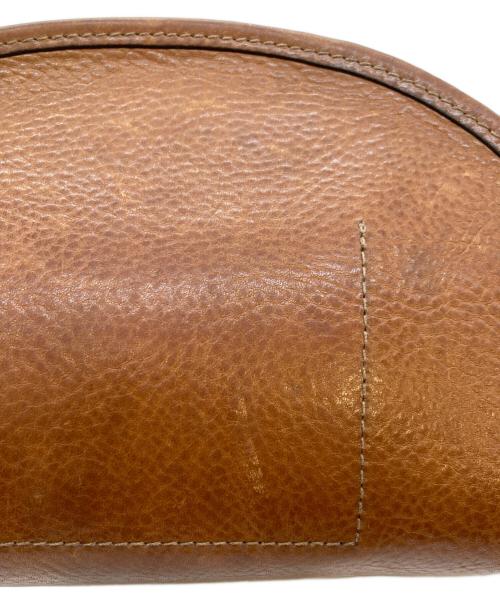 POLO RALPH LAUREN（ポロ・ラルフローレン）POLO RALPH LAUREN (ポロ・ラルフローレン) レザークロスボディバッグ ブラウンの古着・服飾アイテム