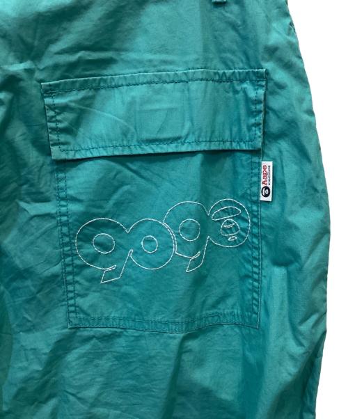 9090（9090）9090 (9090) A BATHING APE (ア ベイシング エイプ) ウーブンパンツ ミント サイズ:XLの古着・服飾アイテム