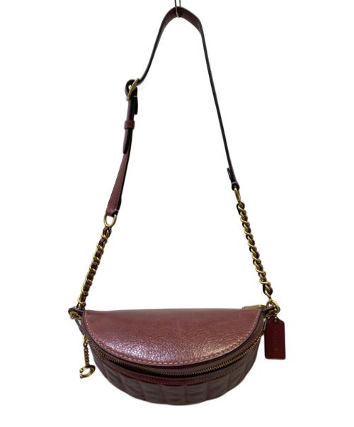 COACH（コーチ）COACH (コーチ) ボディーバッグ ボルドーの古着・服飾アイテム