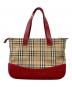 BURBERRY (バーバリー) ハンドバッグ レッド×ベージュ：15000円