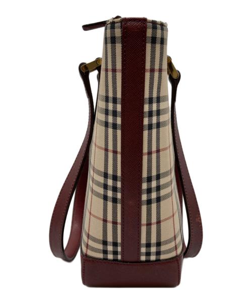 BURBERRY（バーバリー）BURBERRY (バーバリー) トートバッグ ブラウン×ベージュの古着・服飾アイテム