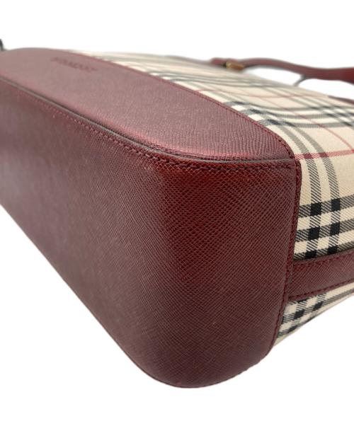 BURBERRY（バーバリー）BURBERRY (バーバリー) トートバッグ ブラウン×ベージュの古着・服飾アイテム