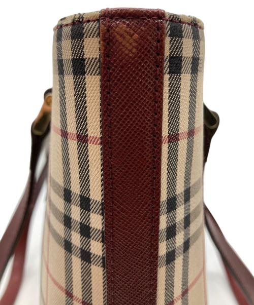BURBERRY（バーバリー）BURBERRY (バーバリー) トートバッグ ブラウン×ベージュの古着・服飾アイテム