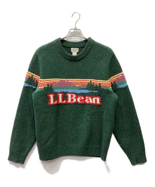 L.L.Bean（エルエルビーン）L.L.Bean (エルエルビーン) ロゴニット グリーン サイズ:XLの古着・服飾アイテム