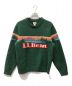 L.L.Bean（エルエルビーン）の古着「ロゴニット」｜グリーン