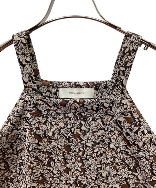 FUMIE=TANAKA（フミエタナカ）FUMIE=TANAKA (フミエタナカ) キャミソールワンピース/flower jaquard dress ブラウン サイズ:2の古着・服飾アイテム
