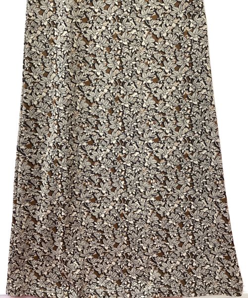 FUMIE=TANAKA（フミエタナカ）FUMIE=TANAKA (フミエタナカ) キャミソールワンピース/flower jaquard dress ブラウン サイズ:2の古着・服飾アイテム