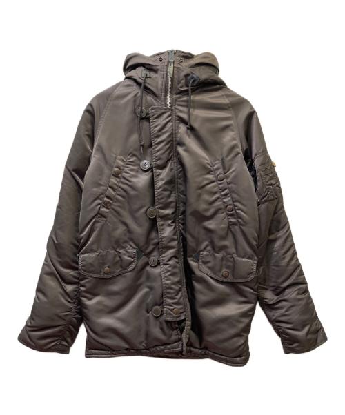 ALPHA（アルファ）ALPHA (アルファ) N-3B FLIGHT JACKET TIGHT JACKET グレー サイズ:Mの古着・服飾アイテム