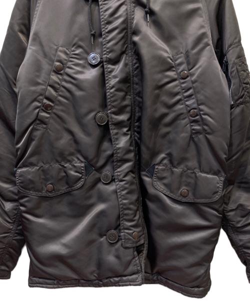 ALPHA（アルファ）ALPHA (アルファ) N-3B FLIGHT JACKET TIGHT JACKET グレー サイズ:Mの古着・服飾アイテム