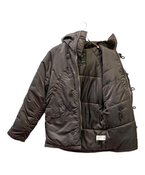 ALPHA（アルファ）ALPHA (アルファ) N-3B FLIGHT JACKET TIGHT JACKET グレー サイズ:Mの古着・服飾アイテム