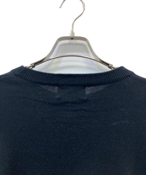 CLANE（クラネ）CLANE (クラネ) カシミヤ混サイドフリルニットトップス ブラック サイズ:Fの古着・服飾アイテム