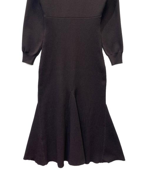 Noble（ノーブル）Noble (ノーブル) ニットワンピース ブラウン サイズ:Freeの古着・服飾アイテム