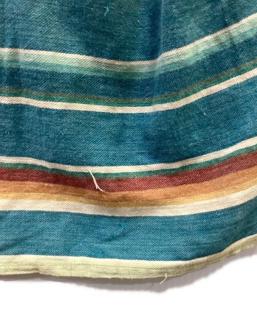 RALPH LAUREN COUNTRY（ラルフローレンカントリー）RALPH LAUREN COUNTRY (ラルフローレンカントリー) ネイティブボーダーオープンカラーシャツ マルチカラー サイズ:Mの古着・服飾アイテム