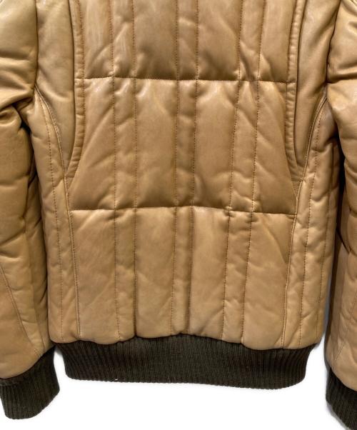 UNION JAP（ユニオンジャップ）UNION JAP (ユニオンジャップ) レザーダウンジャケット ブラウン サイズ:Sの古着・服飾アイテム
