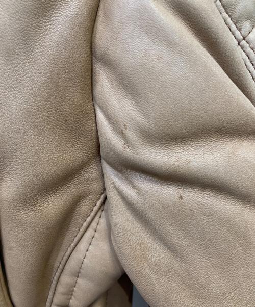 UNION JAP（ユニオンジャップ）UNION JAP (ユニオンジャップ) レザーダウンジャケット ブラウン サイズ:Sの古着・服飾アイテム