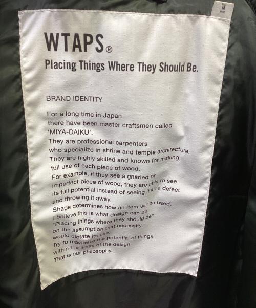 WTAPS（ダブルタップス）WTAPS (ダブルタップス) N-3Bジャケット ブラック サイズ:Mの古着・服飾アイテム