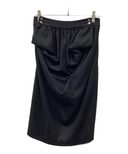 Vivienne Westwood RED LABEL（ヴィヴィアンウエストウッドレッドレーベル）Vivienne Westwood RED LABEL (ヴィヴィアンウエストウッドレッドレーベル) ウールスカート ブラック サイズ:2の古着・服飾アイテム