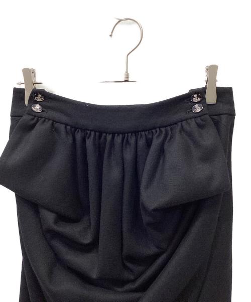 Vivienne Westwood RED LABEL（ヴィヴィアンウエストウッドレッドレーベル）Vivienne Westwood RED LABEL (ヴィヴィアンウエストウッドレッドレーベル) ウールスカート ブラック サイズ:2の古着・服飾アイテム