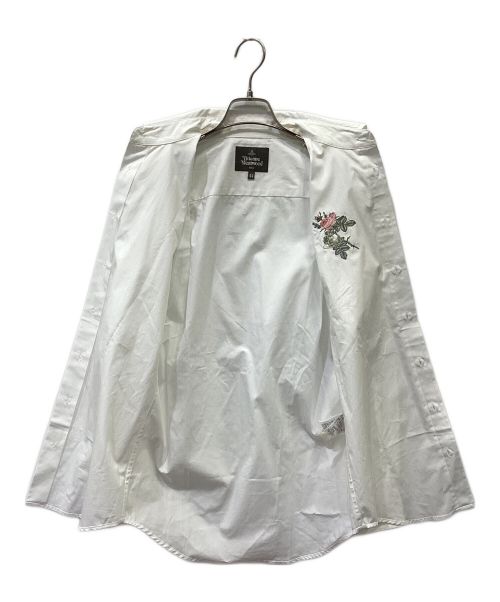 Vivienne Westwood man（ヴィヴィアン ウェストウッド マン）Vivienne Westwood man (ヴィヴィアン ウェストウッド マン) ピンホールカラーシャツ ホワイト サイズ:44の古着・服飾アイテム