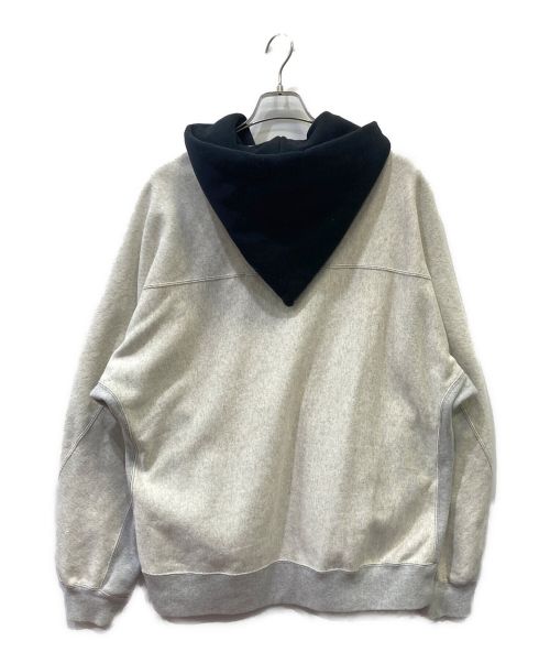 Champion（チャンピオン）Champion (チャンピオン) N.HOOLYWOOD (エヌ ハリウッド) HOODED SWEATSHIRT MULTI エクリュ×ライトグレー サイズ:LARGEの古着・服飾アイテム