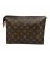 LOUIS VUITTON (ルイ ヴィトン) クラッチバッグ ブラウン：20000円