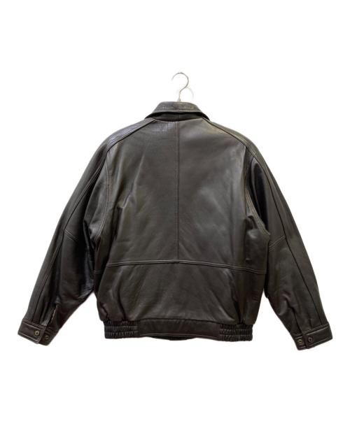 DURANTE（デュランテ）DURANTE (デュランテ) レザーブルゾン ダークブラウン サイズ:Lの古着・服飾アイテム