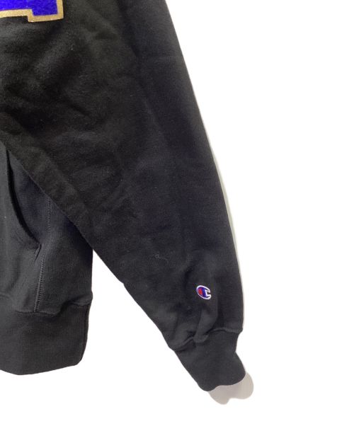 Champion REVERSE WEAVE（チャンピオン リバース ウィーブ）Champion REVERSE WEAVE (チャンピオン リバース ウィーブ) プルオーバーパーカー ブラック サイズ:Sの古着・服飾アイテム