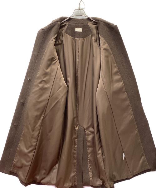 CREDONA（クレドナ）CREDONA (クレドナ) ウールロングコート ブラウン サイズ:Fの古着・服飾アイテム