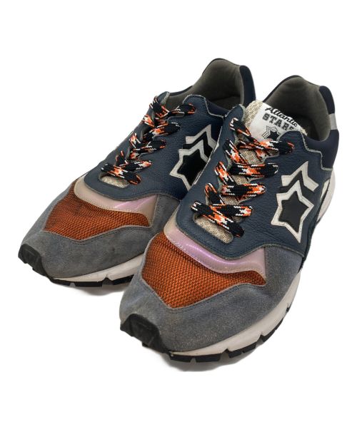 atlantic stars（アトランティックスターズ）atlantic stars (アトランティックスターズ) PLARIS JANS-F27 トレッキングスニーカー オレンジ×ネイビー サイズ:42の古着・服飾アイテム