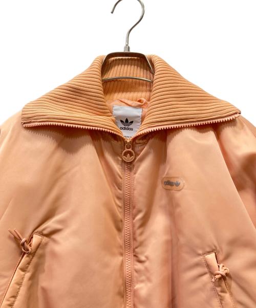 adidas（アディダス）adidas (アディダス) ロングリブ ボンバージャケット ピンク サイズ:Sの古着・服飾アイテム