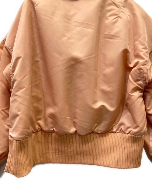 adidas（アディダス）adidas (アディダス) ロングリブ ボンバージャケット ピンク サイズ:Sの古着・服飾アイテム